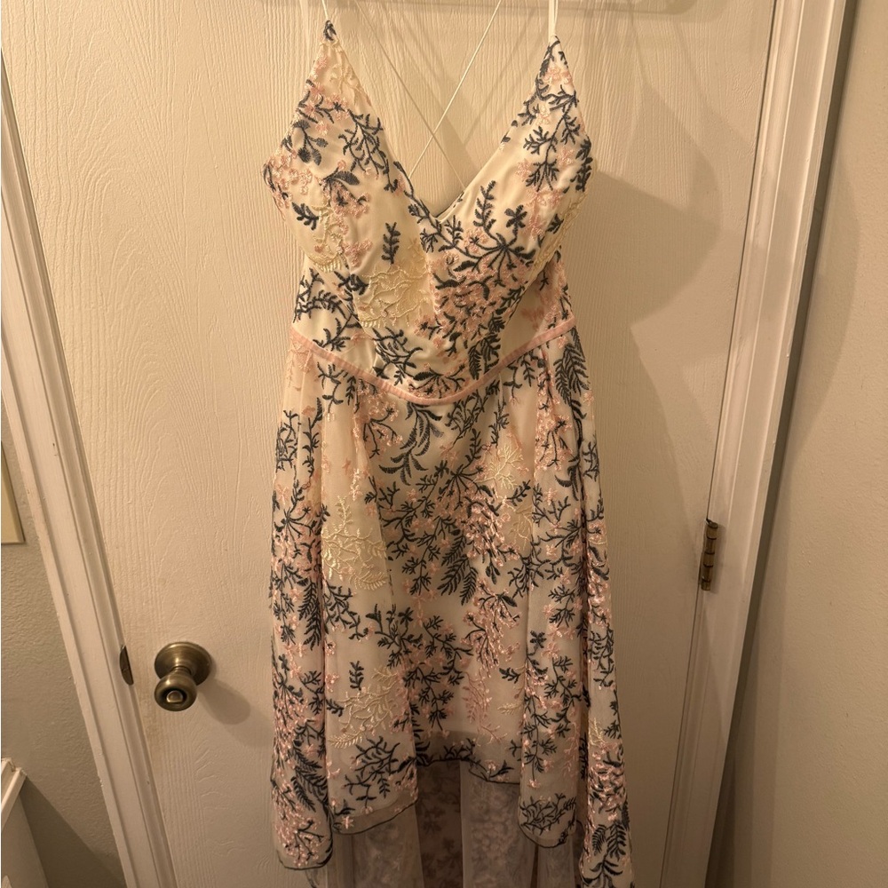 Floral Lace V-Neck Dress